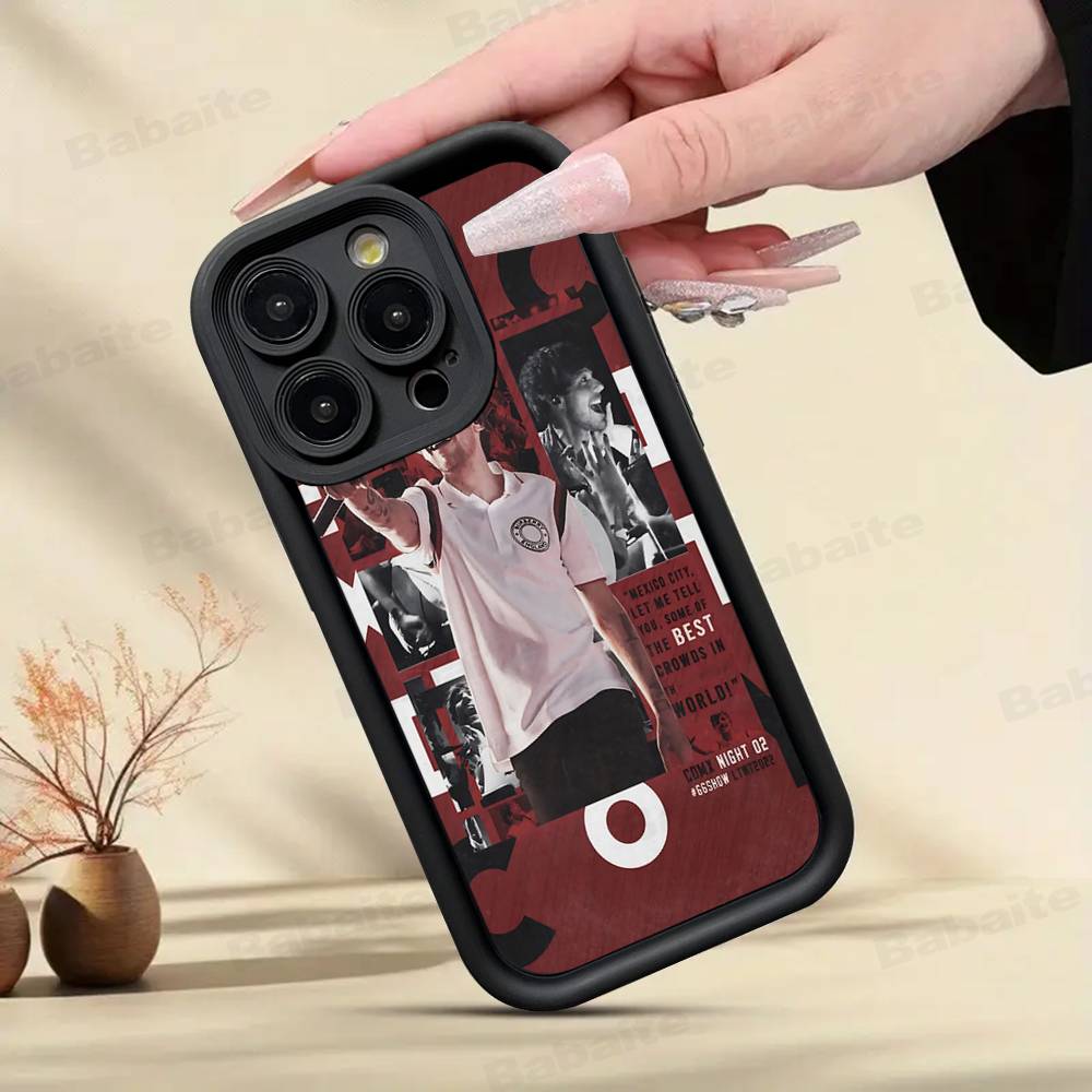 L-Luis M-Miguel Singer Phone Case For IPhone 17 16 15 Pro Max 14 Plus 12 13 11 Air Soft Silicone Cover
