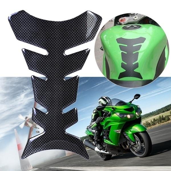 Motorcycle Universal 3D Carbon Fiber Gel Gas Fuel Tank Pad Protector Sticker
