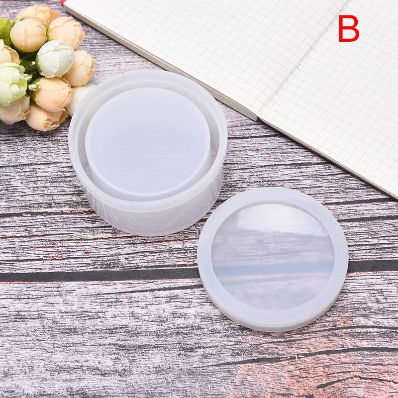 Форма сердца Смола Силиконовая форма Шестигранная коробка для хранения Плесень Diy Обеденный стол Шкатулка для драгоценностей