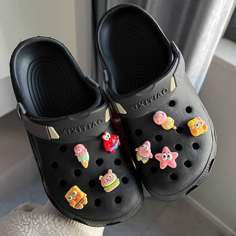 Симпатичные аксессуары для обуви Crocs: Пряжка с изображением медведя из мультфильма «Садовый медведь»