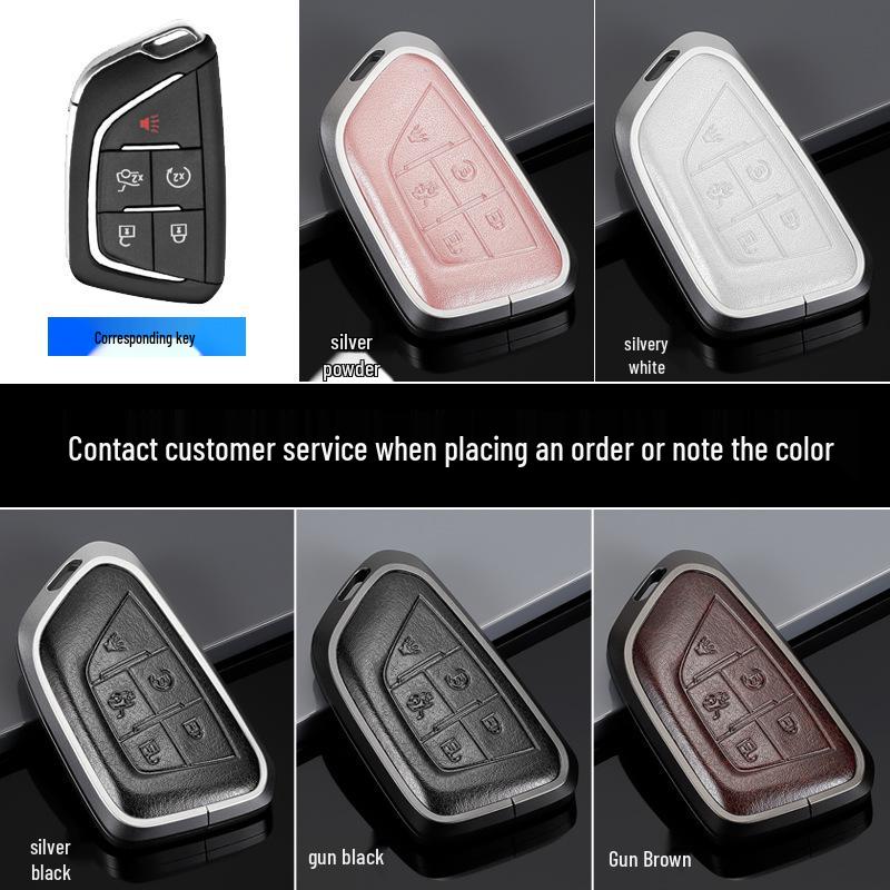 Защитный чехол для ключа Cadillac: Подходит для XT4, XT5, XT6, CT4, CT5 - Оригинальный чехол для ключа автомобиля с пряжкой.