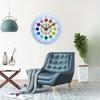 Silent Learning Clock Punch-free Electronic Color Clock Large Dial Wall Clock  Gift