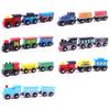 Funny Magnetic Mini Wooden 3Pcs/Set Train Carriage Model Educational Kids Toys