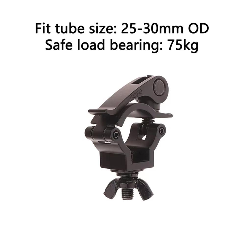 BHBL Quick Release Single Ring Buckle Clamp Quick Release Clamp Tube Pipe Quick Release Clamp Black