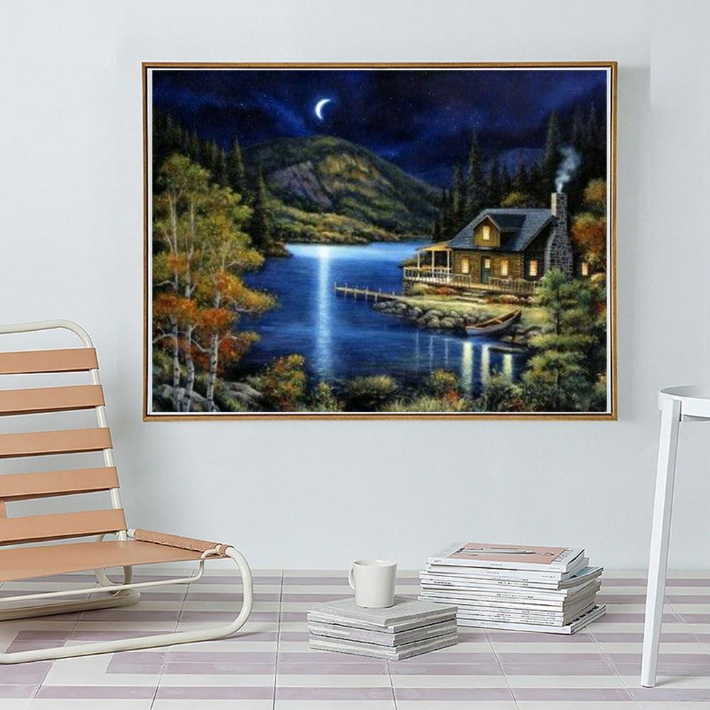 Алмазное искусство Пейзаж Алмазное искусство Картина Вышивка крестом Алмазная вышивка Картина