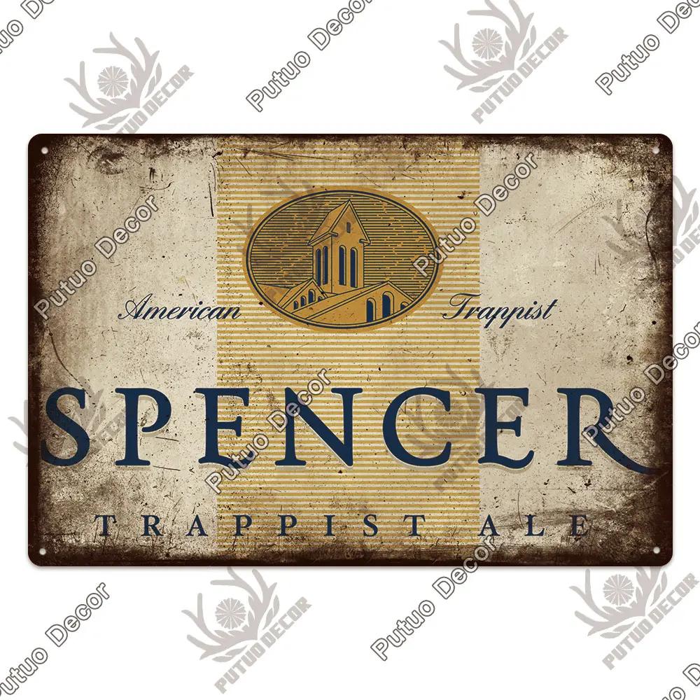 Putuo Декор Бельгия Пивная табличка металлическая винтажная жестяная вывеска металлическая вывеска декоративная табличка Настенный декор паб-бар человек пещера клуб украшение