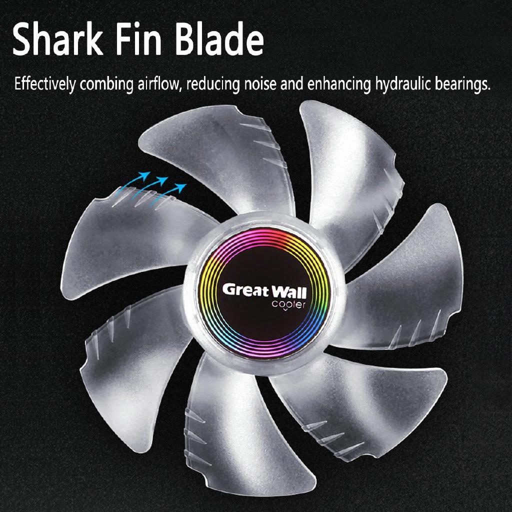 Новый RGB кулер для ЦП RGB охлаждающий вентилятор Универсальный тихий кулер Вентилятор радиатора для LGA 115X/775 AMD FM2/FM1/AM3+/AM4/AM2/940/939/754