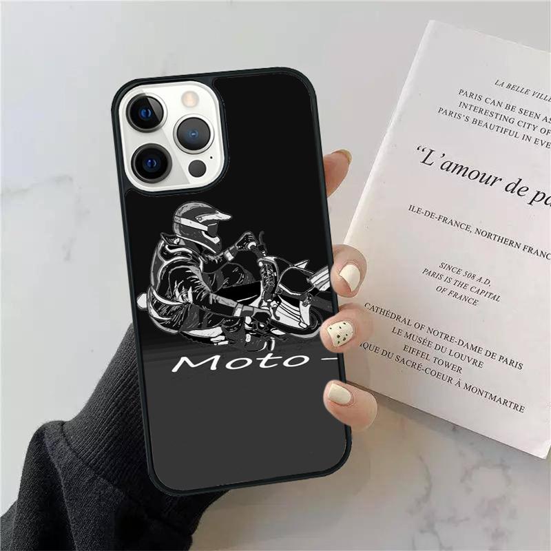 Moto Bike Motocross Phone Case For Apple iPhone 17 Air Pro Max Plus Coque For iPhone 17 Air 14 15 16 13 12 Max Cover