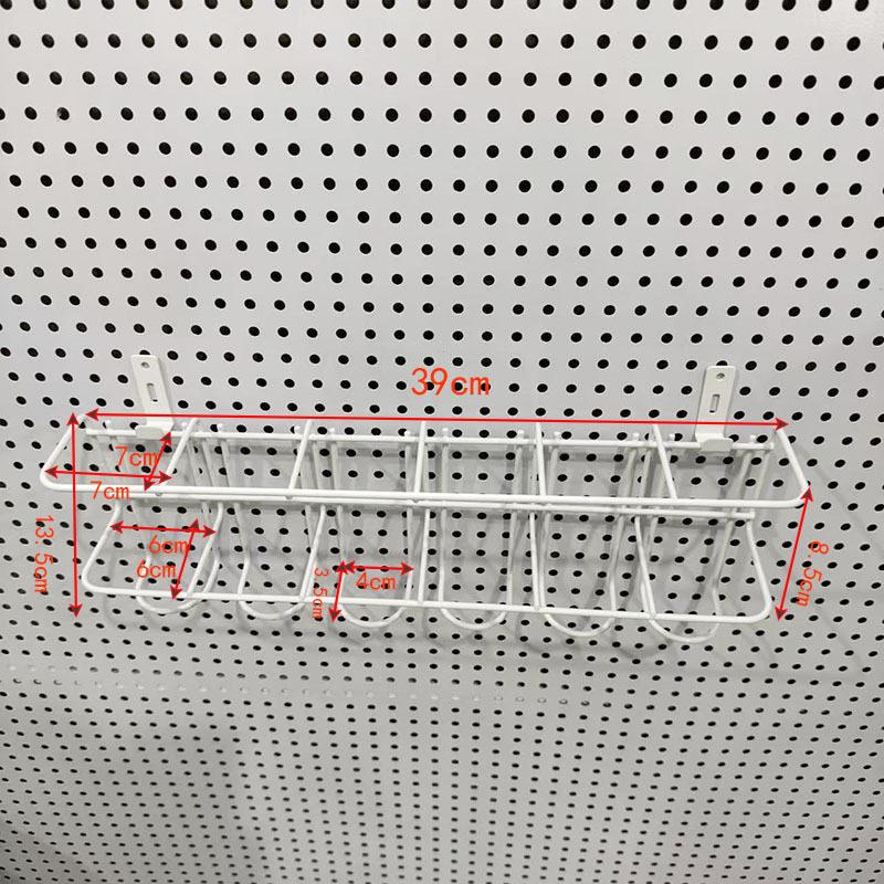 Eco-Friendly Odorless Metal Pegboard with No-Drill Hanging Baskets
