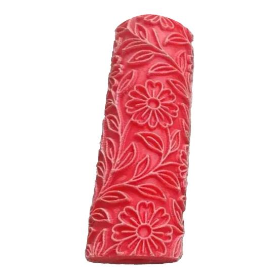 1Pc/1 Set Polymer Clay Flower Texture Roller Pottery Clay Modeling Patterned Roller DIY Household Ceramic Slab Clay Tile Textured Embossing Tools