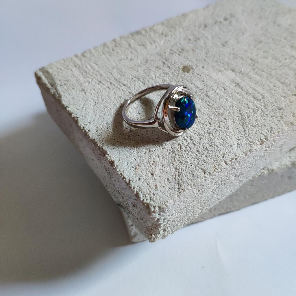 Серебряное кольцо с опалом 1.003ct (2125501)