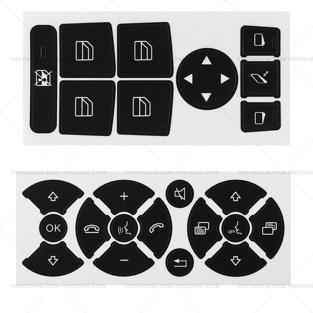 Автомобильный кондиционер, управление переменным током, радио, кнопка приборной панели, ремонтная наклейка, наклейка на отделку для Mercedes-Benz W204 C300 2007-2014