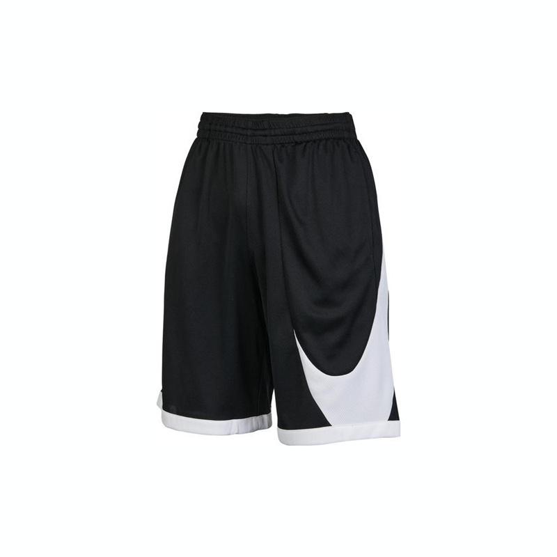Nike Детские шорты для баскетбола Dri-FIT с цветными блоками, принтом логотипа и шнуровкой, черные DM8186010