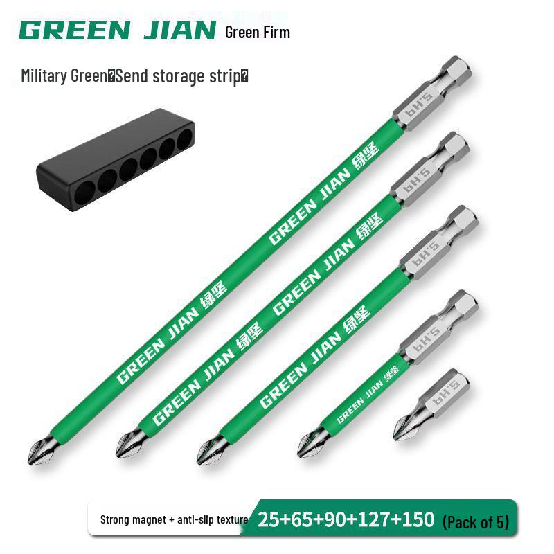 Набор магнитных электрических отверток высокой прочности с ударными удлиненными битами