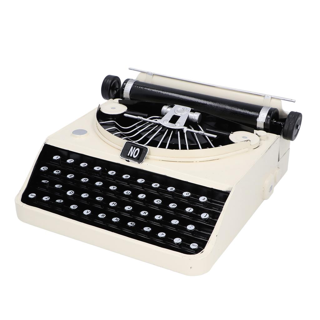 Vintage Typewriter Model Handmade Retro Typewriter Props Stress Relief Typewriter Ornament Desktop