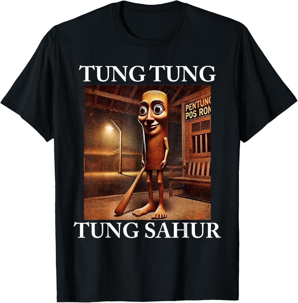 Tung Tung Tung Sahur Italian Brainrot Meme Funny T-Shirt unisex T-Shirt