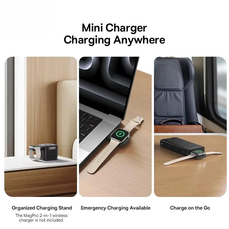 Baseus 2.5W Magnetic Magnetic Wireless Charger For E-Watch For Watch S10-S1 Series SE Series Ultra Series