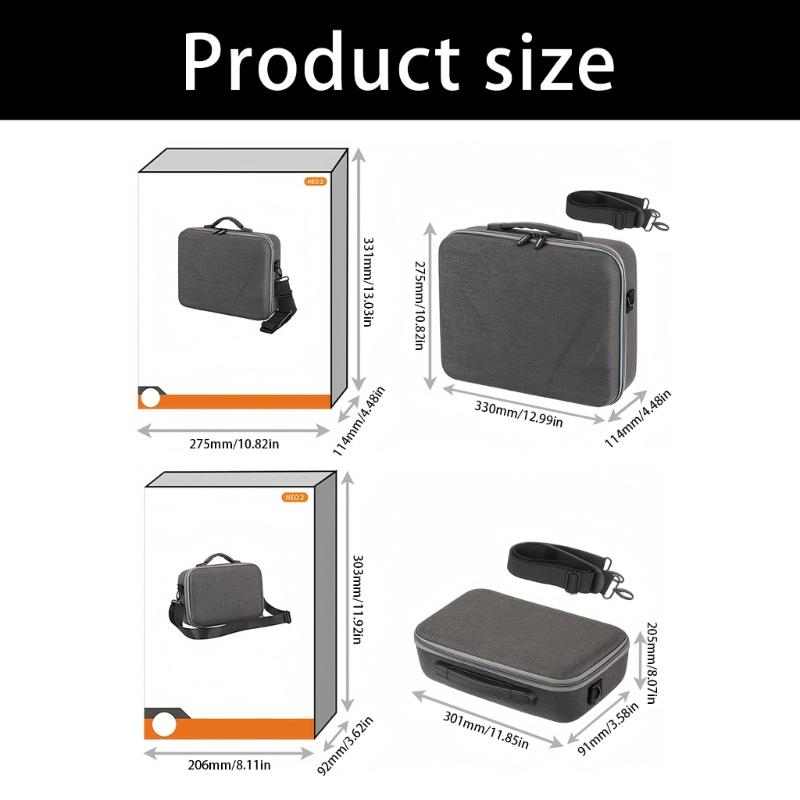 Durability Shock Absorbing Drones Storage Case Dustproof Exterior Padded Compartments For NEO2 Pouch Secure Transport