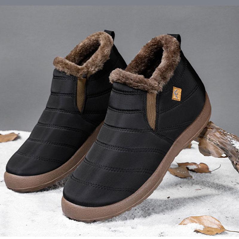 Зимние женские теплые нескользящие туфли на плоской подошве, легкие повседневные мягкие зимние ботинки, удобные утепленные ботинки