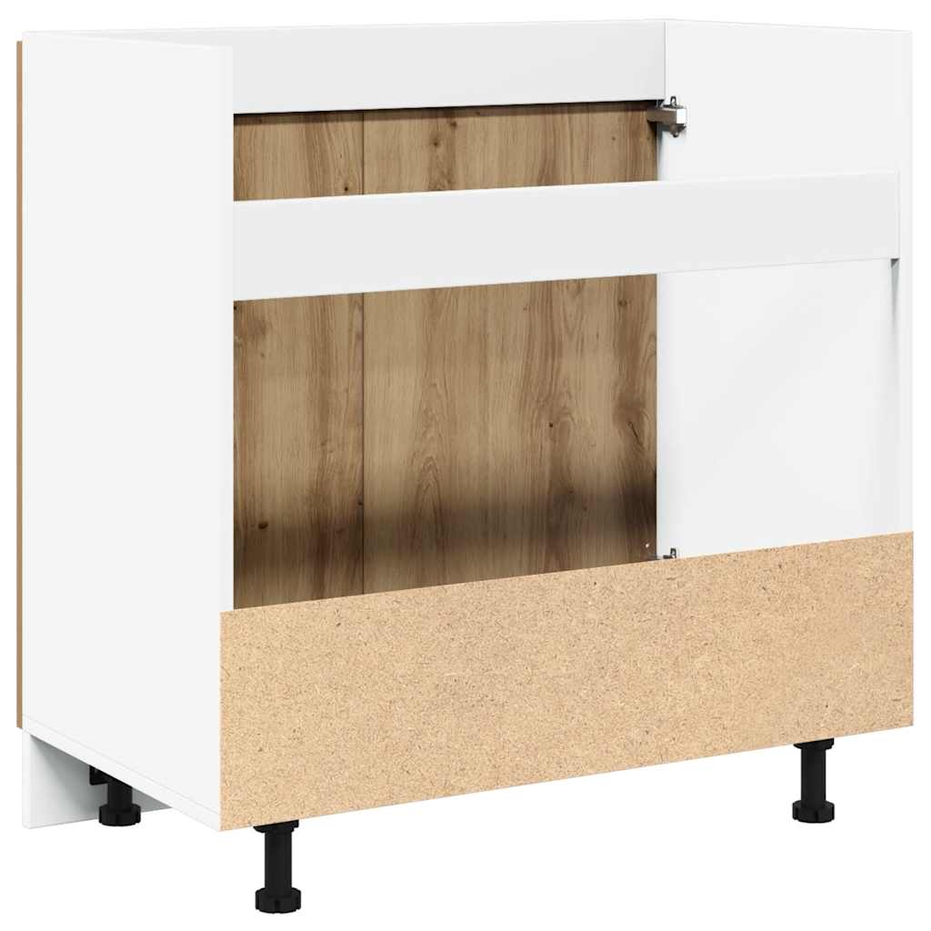 Lyon Under Sink Cabinet in Artisan Oak Finish 80 x 46 x 81.5 cm Particleboard