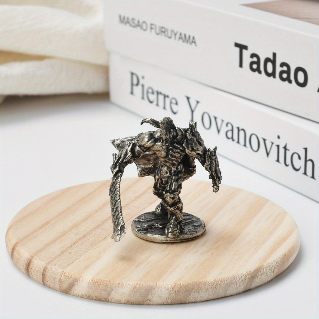 Винтажная латунь белого цвета, модели солдат-тиранов орков, настольные украшения, декорации, игровая миниатюрная фигурка, аксессуары, подарки для мужчин