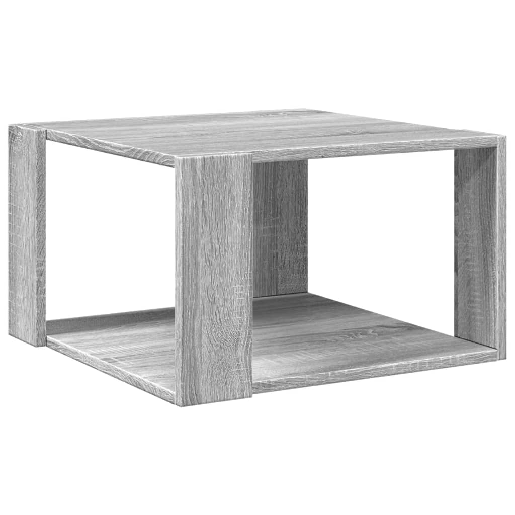 Coffee Table Gray Sonoma Oak 51.5 x 51.5 x 30 cm Particleboard
