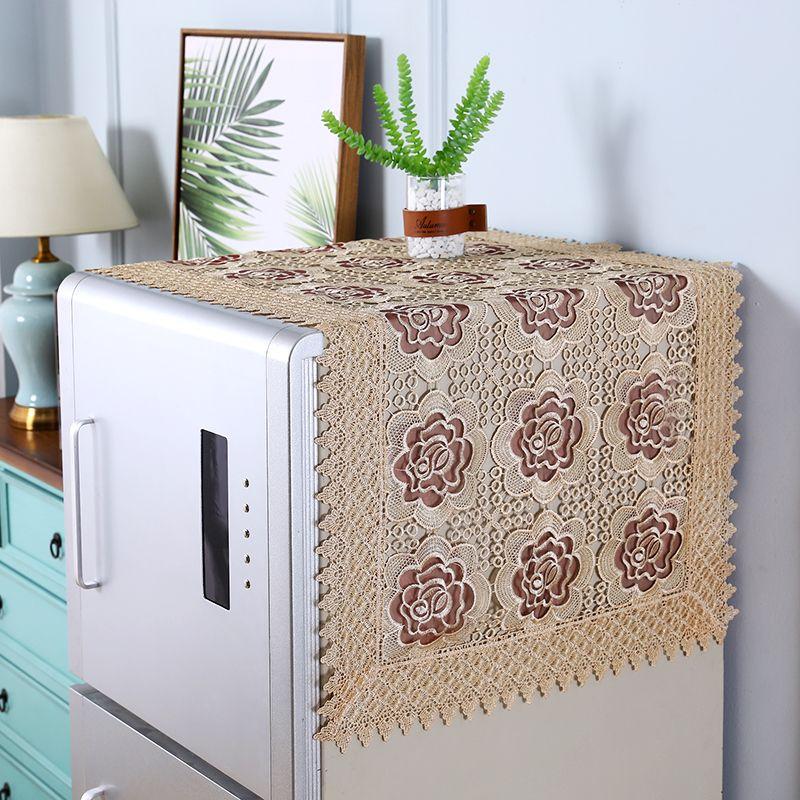 Кружевной чехол для холодильника от пыли Чехол для стиральной машины Салфетка для холодильника Полотенце от пыли Салфетка для шторки холодильника