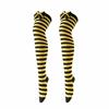 Colorful Over Knee Socks Bow Accent Santa Elf Cosplay Stocking Cute Thigh High Stockings  Keep Warm