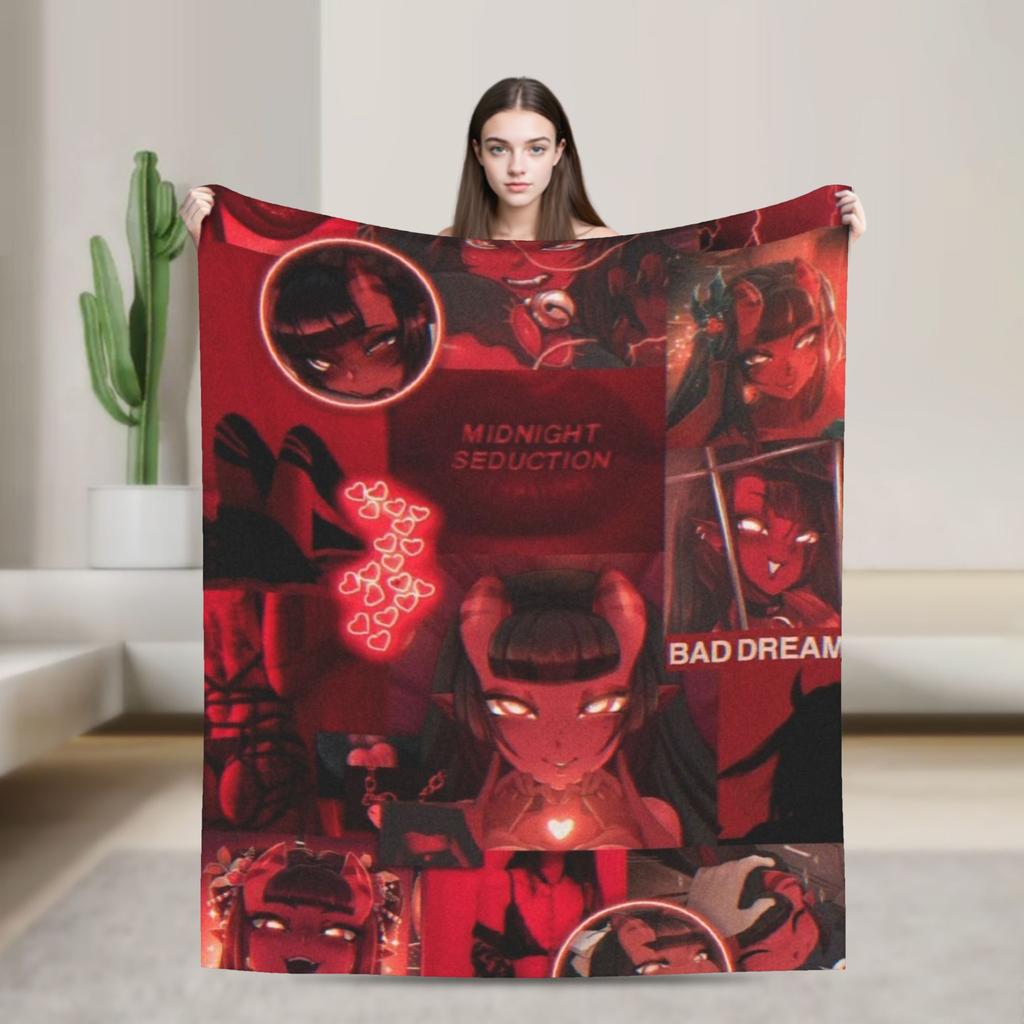 Anime Meru Blanket  Travel Flannel Throw Blanket For Couch Chair Warm Custom DIY Quality Bedspread Gift Idea