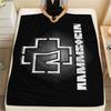 Rammstein Heavy metal band printing Flannel Blanket Bedroom Sofa Camping Warm blanket Gifts for family and friends-MJ006