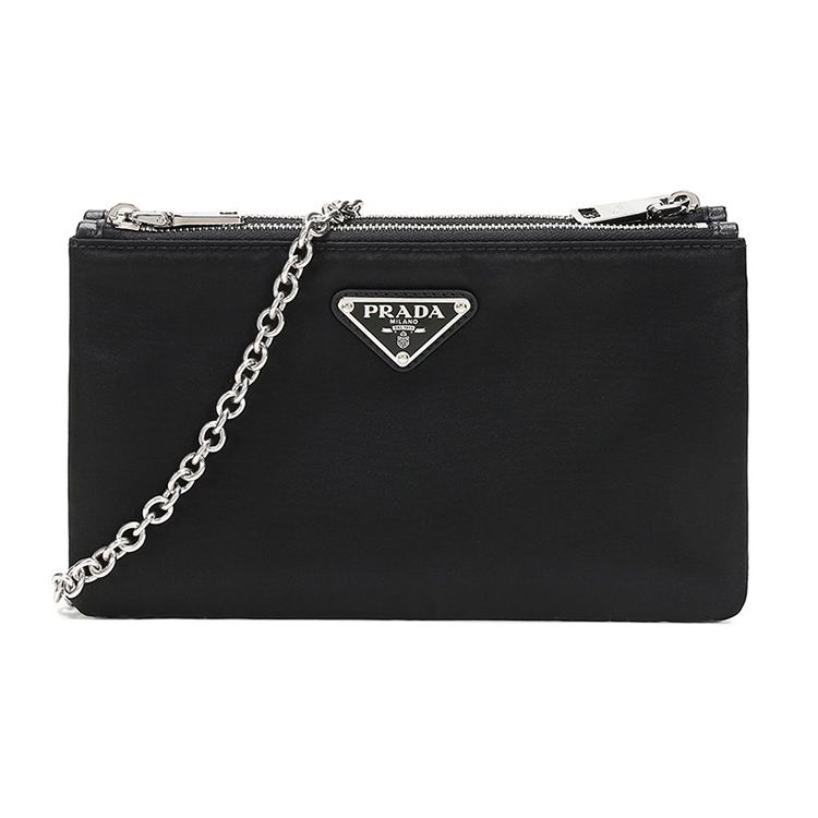 Prada High Fashion Fabric Clutch Crossbody Shoulder Bag Women bags Black 1BP044-2CKI-F0002-V-OO1