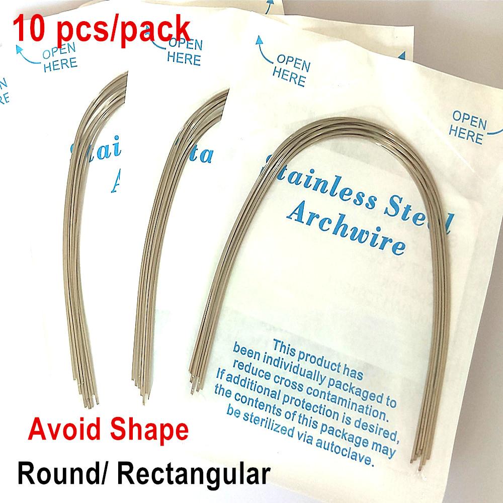 Материал формы зубоврачебного ортодонтического провода свода нержавеющей стали круглый прямоугольный овоидный