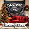 Custom Name Personalized Real Madrid Football Print Tapestry, Wall Art Decor, Bedroom, Dorm, Apartment, LivingRoom, Party Backdrop, Gift for Birthday
