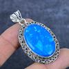 Подвеска из натурального синего триплетного опала из стерлингового серебра 925 пробы 2,29 дюйма Y2C69