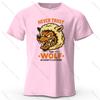 Never Trust The Wolf Printed Casual Short Sleeve Summer New Personalized Mens And Womens Soft Skin Friendly Fashion Tshirt