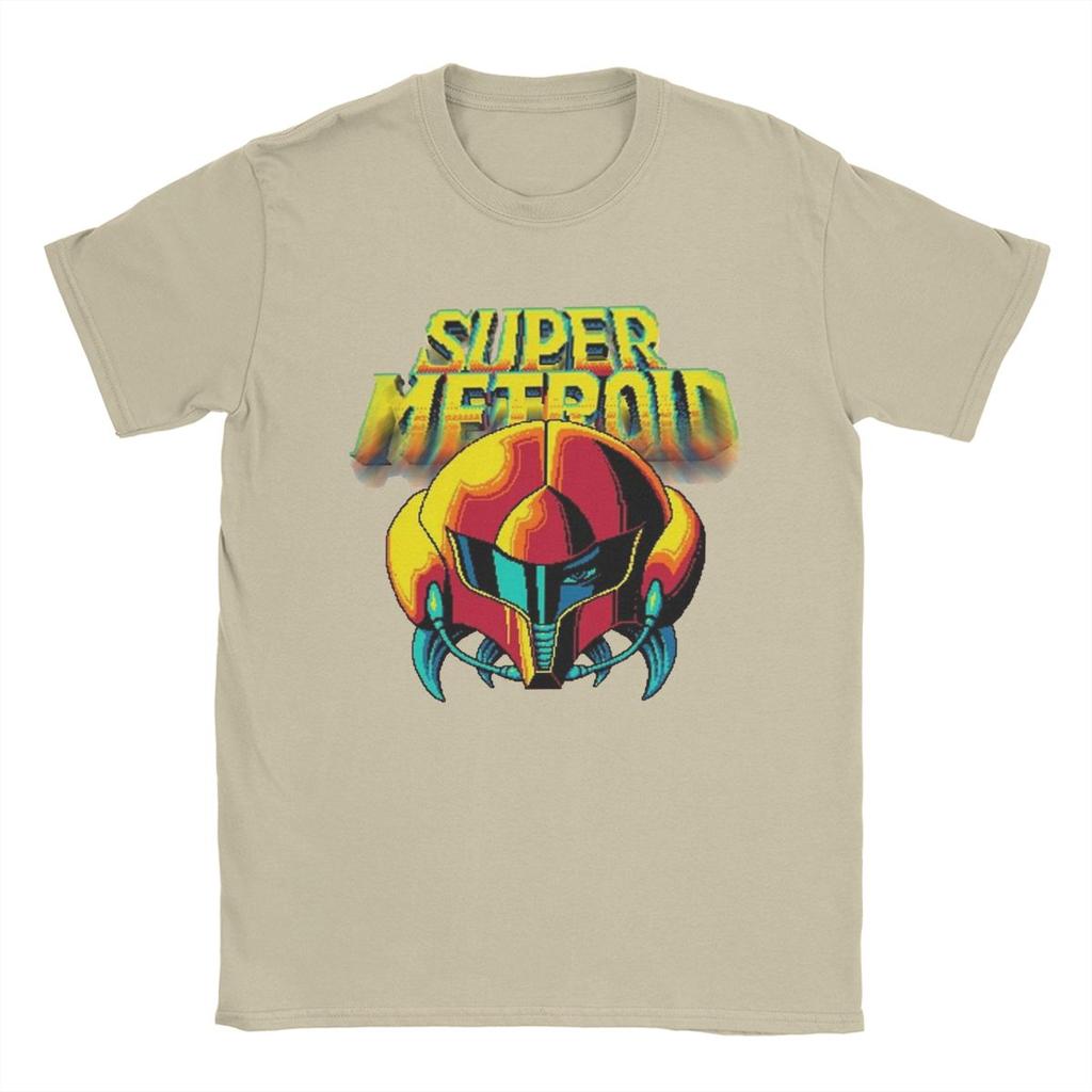 Summer Metroid Dread Retro Samus Graphic Men Women's T Shirts Apparel Awesome Tees T-Shirt Cotton All Seasons Clothes