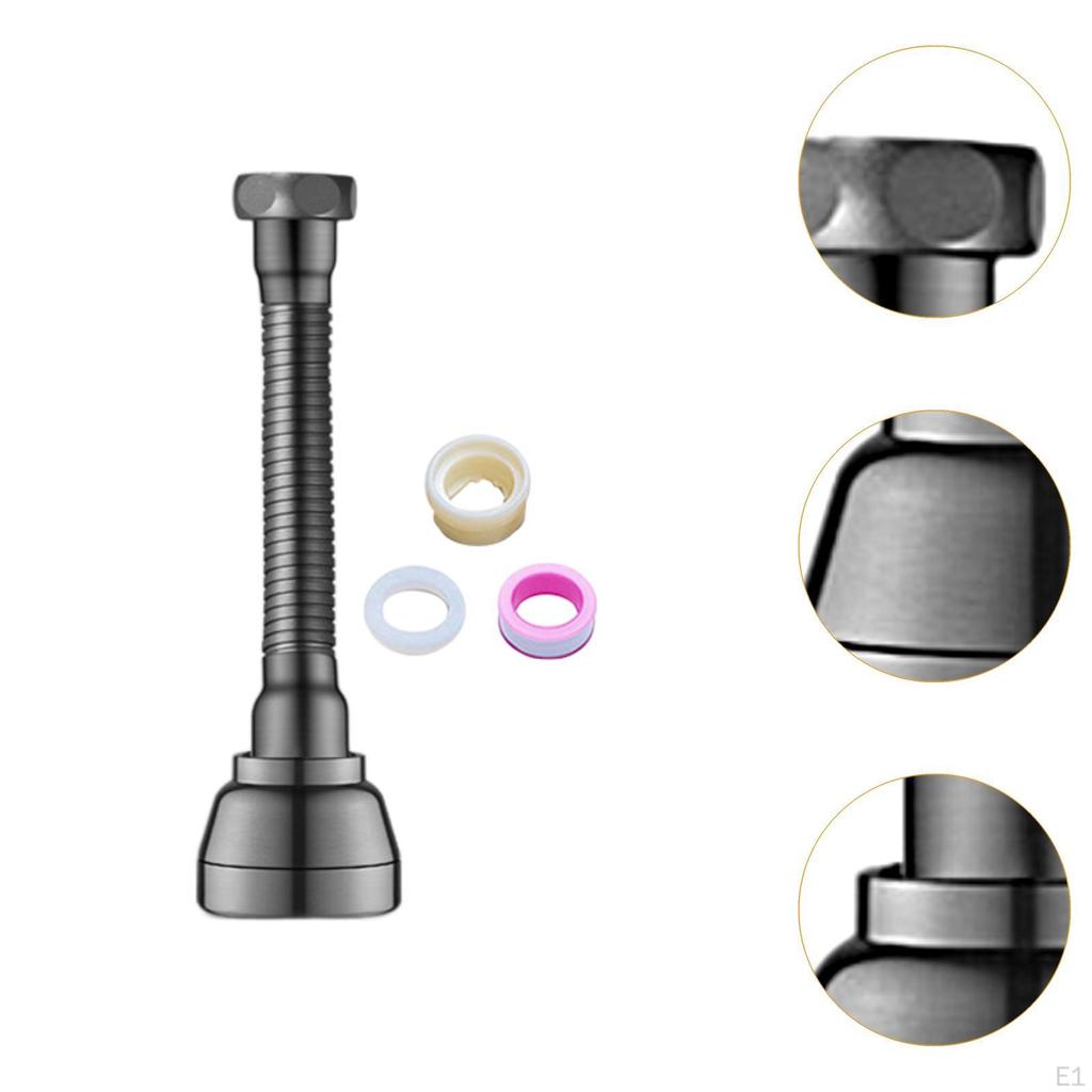 Вращающийся удлинитель для смесителя Регулируемый душ и режимы пузырьков Замена для ванной комнаты