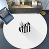 Santos FC2 Round Area Rug,Carpet Rug for Living Room Bedroom Sofa Playroom Decor,Non-slip Floor Mat