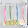 1pc Long Handle Bath Brush Soft Skin Massager Shower Scrubber Body Exfoliation Cleaning Brush Bathroom Shower Accessories