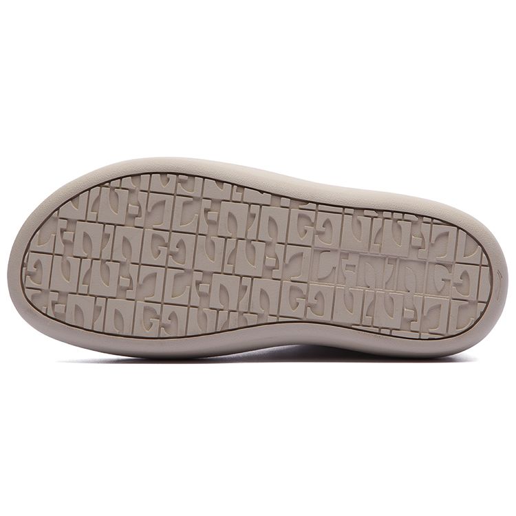 Li Ning Puff Platform Non-Slip Shock Absorbing Wear-Resistant Low-Top Sports Casual Shoes Women Sneakers Off-White AZGT026-4