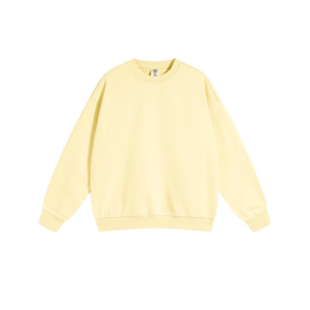 2024 Autumn/Winter Men's High-Quality 450G Terry Crewneck Sweater - Fashionable and Loose Fit