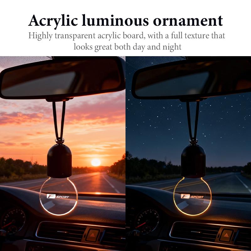 For Lexus Car Rearview Mirror Ornament LED Light Hanging Atmosphere Lamp RX350 IS250 IS200 GS300 LX570 RC350 UX250h ES350 AEP1