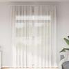 VidaXL Sheer Curtains with Loops 2 Pcs White 140x260 Cm, Net Curtain, Transparent Curtain, Window Voile, 4102335