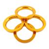 4PCS Aluminum Gold Flange Hub Centric Rings Hubrings Kit 73-56 73mm OD to 56mm ID Automobiles Wear Wheels Tires Parts
