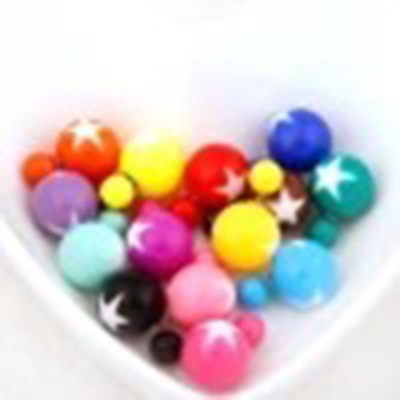 Cute Beans Korean Double-Sided Pearl Ball Earrings - Trendy, Versatile Jewelry