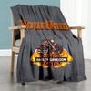 Harley-davidson Motorcycles Personalized Text Blanket Multi-purpose Personalized Blanket Warmthful Decor Suitable for Bed Picnics Home Decor Sofa