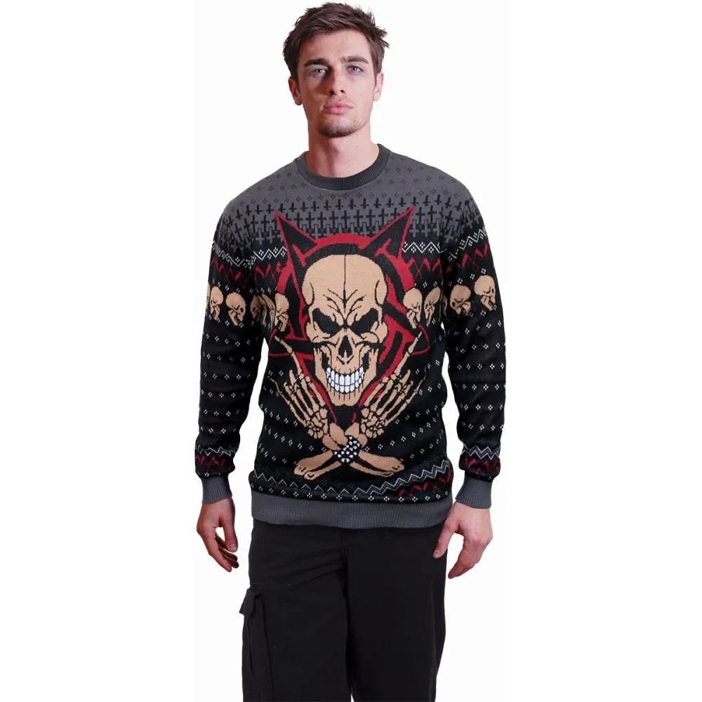 Spiral Direct Унисекс Взрослый Злой Рок Джемпер