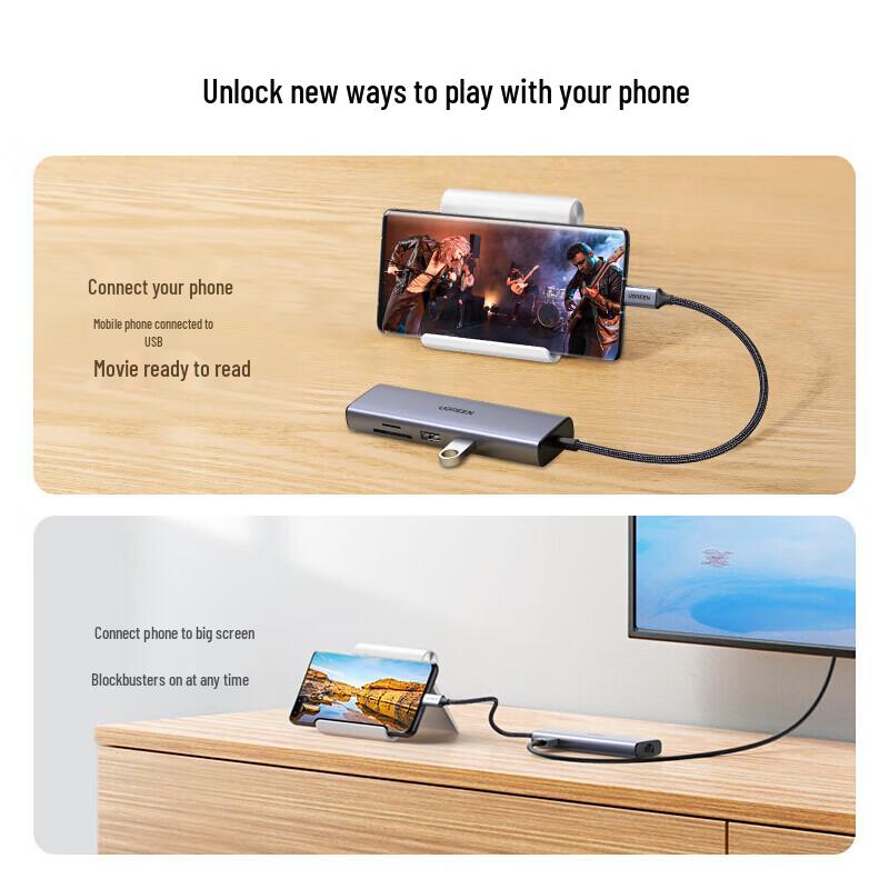 Ugreen Многопортовый адаптер-хаб USB-C