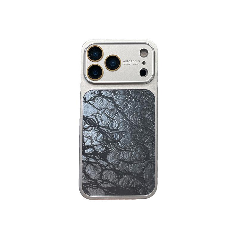 Чехол с узором «Ледяные трещины» для iPhone 16 Pro Max и Apple 15, Мгновенно трансформируется для 17 PM, Премиальное ощущение
