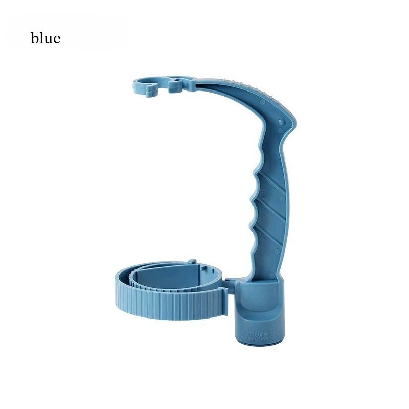 Beverage bottle handle holder with adjustable anti slip strap auxiliary handle multipurpose oil pot with lemon lid handle holder